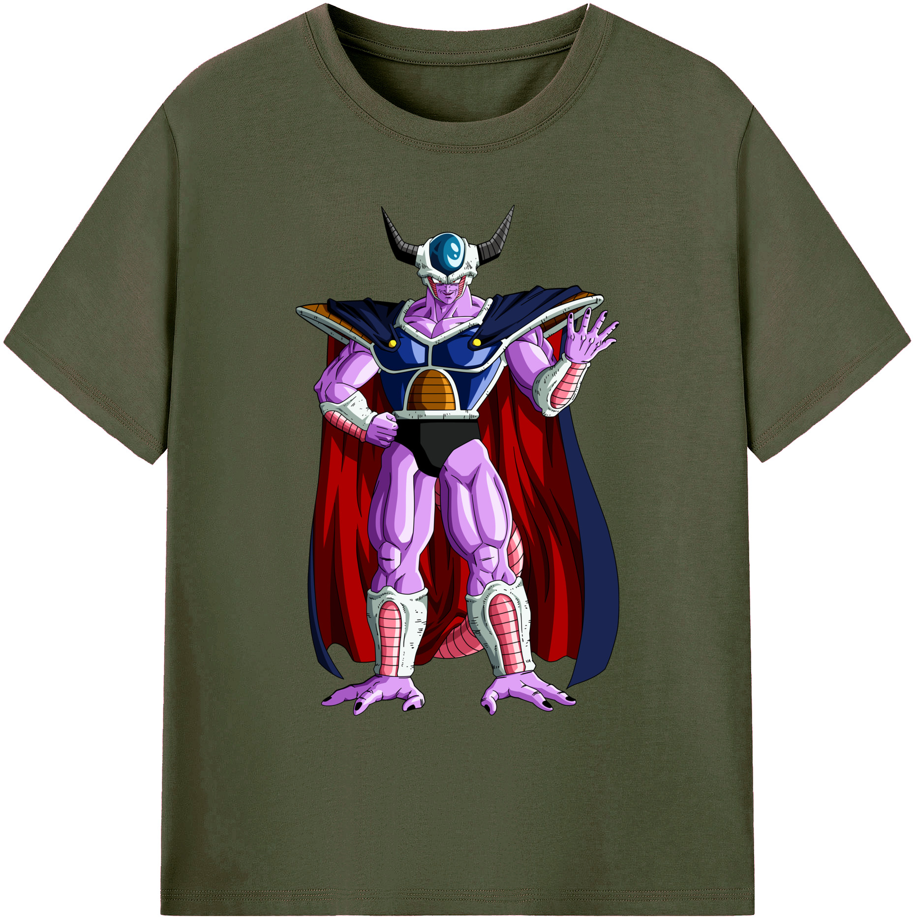 （画像用） ドラゴンボール コルド大王 DRAGON BALL King Cold 綿100％ メンズ半袖Tシャツ｜肌触りやわらか＆通気性